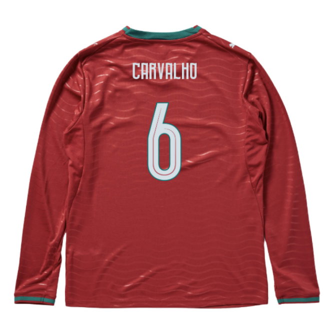 2026-2027 Portugal Long Sleeve Home Shirt (Carvalho 6)-SoccerKits Hub | Buy Soccer Jerseys Online